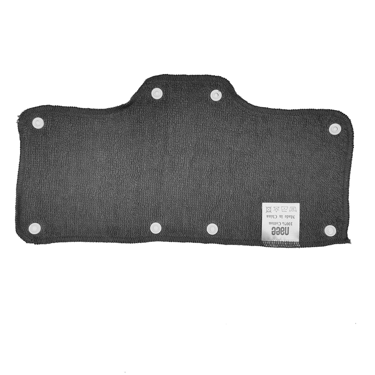 NAEE Dark Gray Velvet Sweatband for Hard Hats – Washable, Snap-On (6pcs)