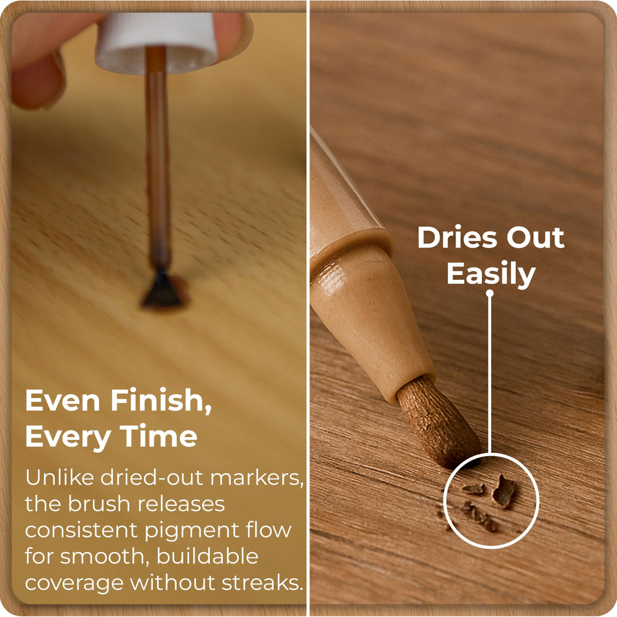 Spot Light Brown Wood Stain Repair Kit — 4 fl oz Total (Golden Oak, Early America, Cherry, Red Oak)