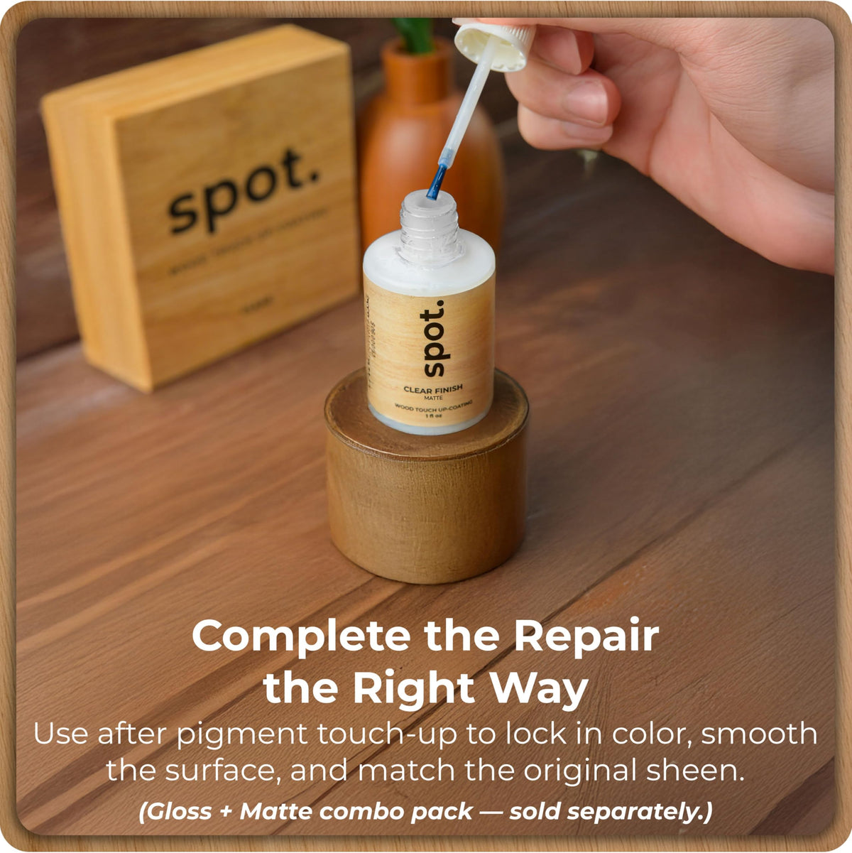 Spot Light Brown Wood Stain Repair Kit — 4 fl oz Total (Golden Oak, Early America, Cherry, Red Oak)