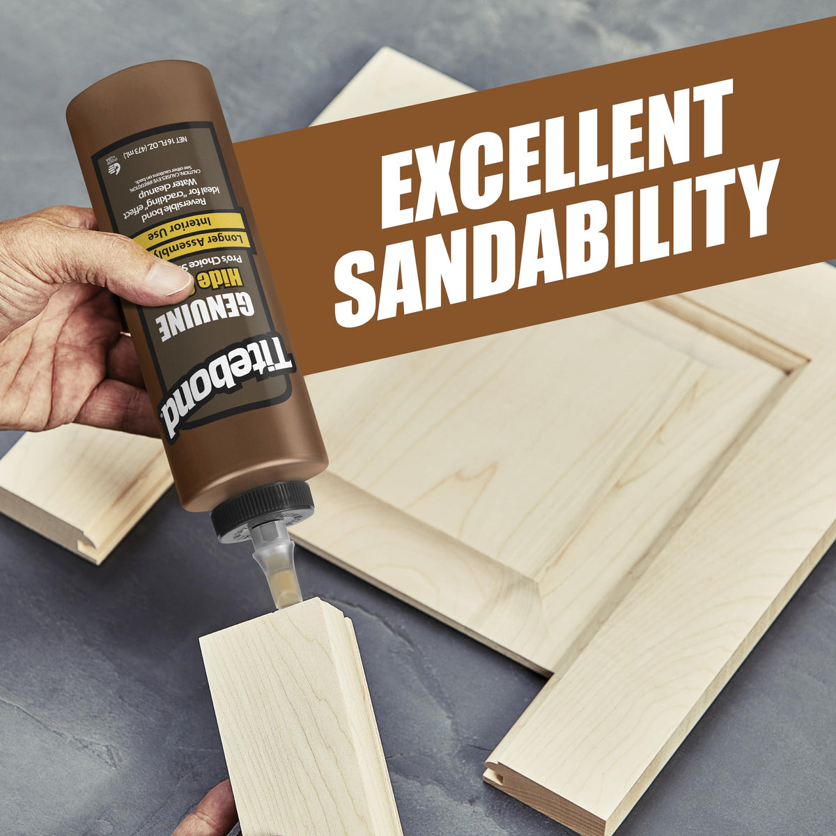 Titebond Genuine Hide Glue 16 oz – Ready-to-Use Wood Adhesive for Fine Furniture, Antique Restoration, and Crackling Effects